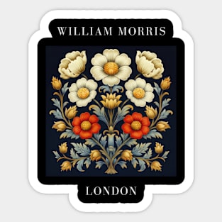 William Morris "Vintage Bloomscape Fantasy" Sticker